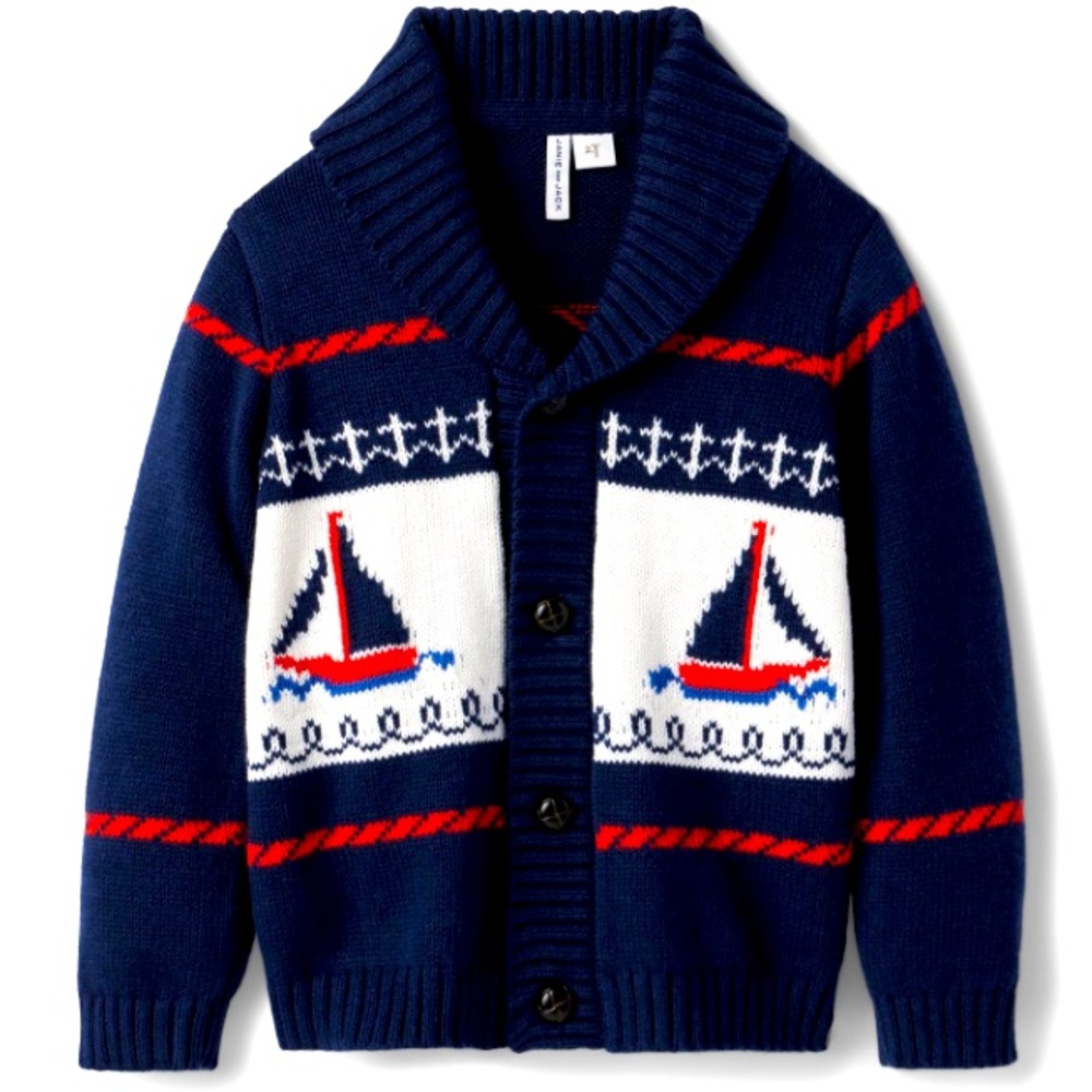 Nautical Kids Sweater - Navy Blue